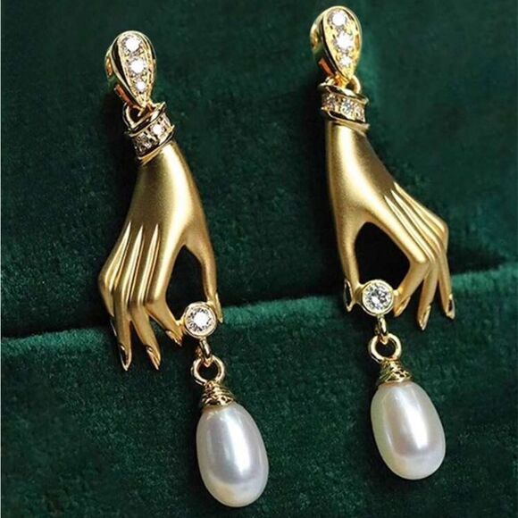 Anthropologie Jewelry - Hand Design Earrings N805